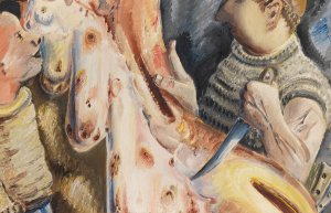 Beim Schlachten by Paul Kleinschmidt Oil Painting
