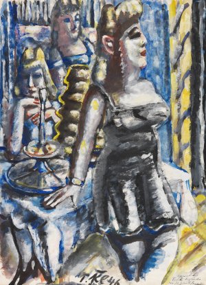 Die Kuchenbar by Paul Kleinschmidt Oil Painting