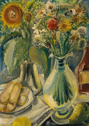 Feldblumen by Paul Kleinschmidt Oil Painting