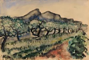 Garten in der Nahe Cassis Oil painting by Paul Kleinschmidt