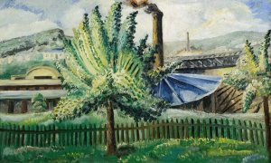 Guterbahnhof, Baumgarten vor Guterbahnhof by Paul Kleinschmidt Oil Painting