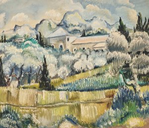 Landschaft in Sudfrankreich by Paul Kleinschmidt Oil Painting