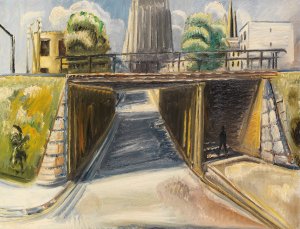 Unterfuhrung in Ulm by Paul Kleinschmidt Oil Painting