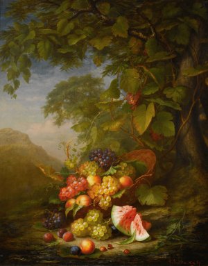 Still Life In A Landscape by Paul Lacroix Oil Painting