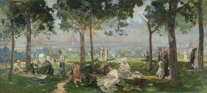 Vue de Paris depuis Vanves by Paul Leon Felix Schmitt Oil Painting