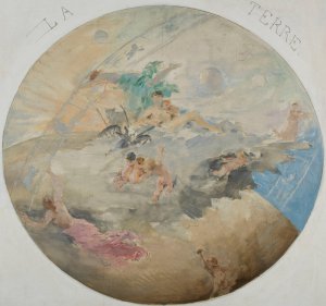 La Terre by Paul Louis Delance Oil Painting