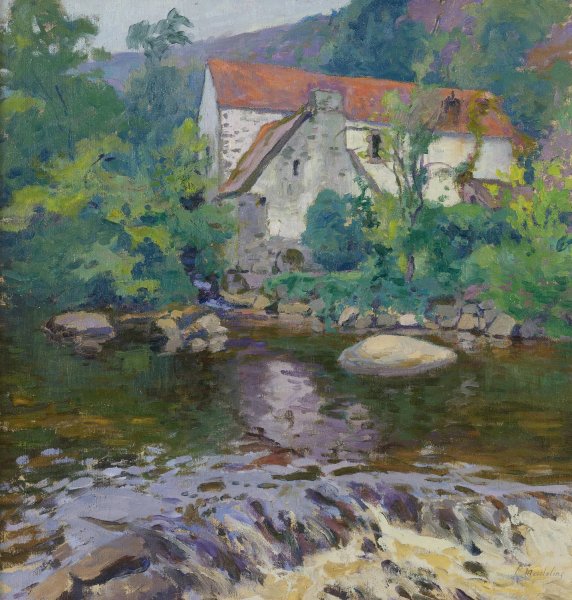 La Sedelle Au Moulin Barrat by Paul Madeline - Hand-Painted Oil Painting Reproduction