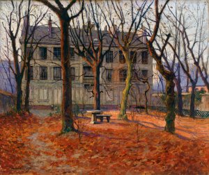 Maison de Victor Hugo, rue Notre-Dame-des-Champs by Paul Madeline Oil Painting