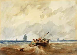 Marine View by Paul Marny Oil Painting