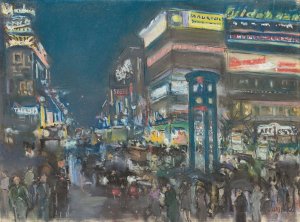 Potsdamer Platz by Paul Paeschke Oil Painting