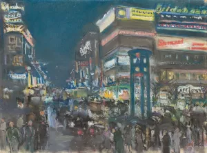Potsdamer Platz by Paul Paeschke Oil Painting