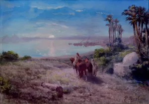 Moonlight on the Nile by Paul Pascal Oil Painting