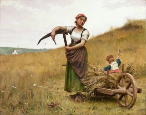 Adoration by Paul Peel Oil Painting