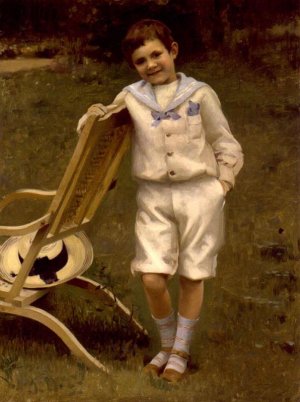 Robert Andre Peel by Paul Peel Oil Painting