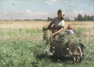 The Meadow Lark painting by Paul Peel