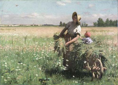 Main Product Photo of The Meadow Lark Painting by Paul Peel