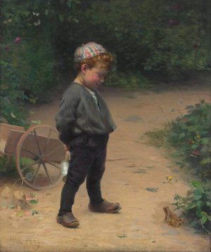 The Young Biologist by Paul Peel Oil Painting