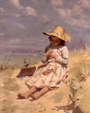 The Young Botanist by Paul Peel Oil Painting