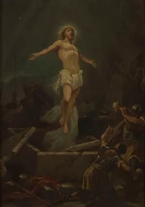 La Resurrection de Jesus Christ by Paul Philippoteaux Oil Painting