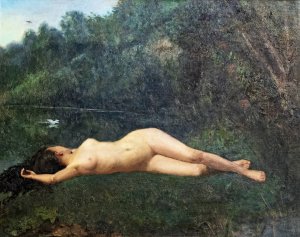 Female nude by Paul Prouho Oil Painting