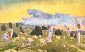 God Keep Them by Paul Prouho Oil Painting
