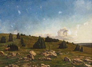 Landscape of the Causses by Paul Prouho Oil Painting