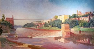 Panorama de Rabastens by Paul Prouho Oil Painting