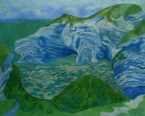 The Blue Cliffs by Paul Ranson - Oil Painting Reproduction