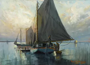 Gulf Coast Scene Oil painting by Paul Richard Schumann