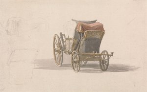 A Coach with Royal Coat of Arms by Paul Sandby Oil Painting
