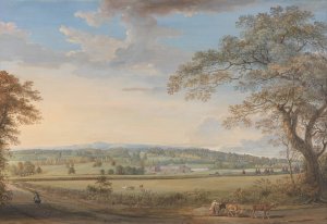 A View of Vinters at Boxley, Kent, with Mr. Whatman's Turkey Paper Mills by Paul Sandby Oil Painting