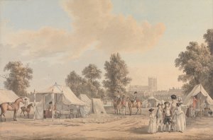 An Encampment in St. James Park by Paul Sandby Oil Painting