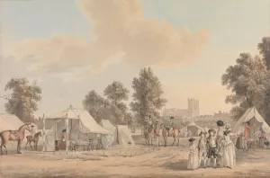 An Encampment in St. James Park by Paul Sandby Oil Painting