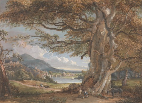 Bridgenorth, Shropshire by Paul Sandby - Hand-Painted Oil Painting Reproduction