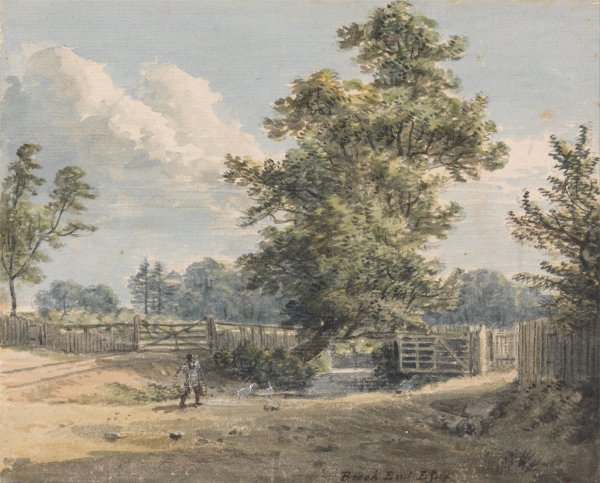 Brook End, Essex by Paul Sandby - Hand-Painted Oil Painting Reproduction