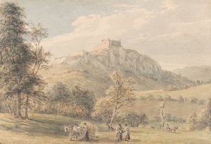 Carreg Cennen Castle by Paul Sandby Oil Painting