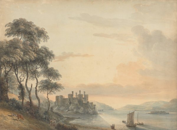 Conway Castle by Paul Sandby - Hand-Painted Oil Painting Reproduction