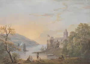 Dartmouth Castle by Paul Sandby Oil Painting