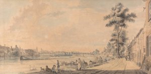 Eton College from the South by Paul Sandby Oil Painting