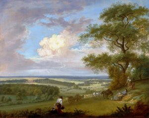 Hackwood Park, Hampshire by Paul Sandby Oil Painting