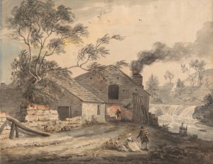 Iron Forge on the River Kent, Westmorland by Paul Sandby Oil Painting