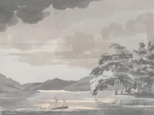 Lake Scene by Paul Sandby Oil Painting