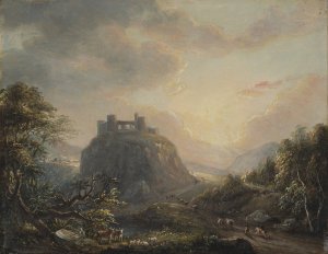 Landscape with a Castle by Paul Sandby Oil Painting