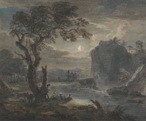 Music by Moonlight Oil painting by Paul Sandby