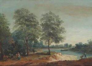 On The Isis by Paul Sandby Oil Painting