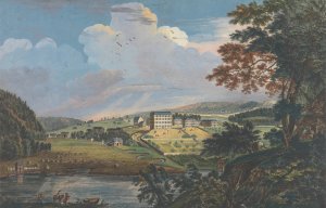 One of Six Remarkable Views in the Provinces of New York, New Jersey and Pennsylvania from SCENOGRAPHI AMERICANA by Paul Sandby Oil Painting