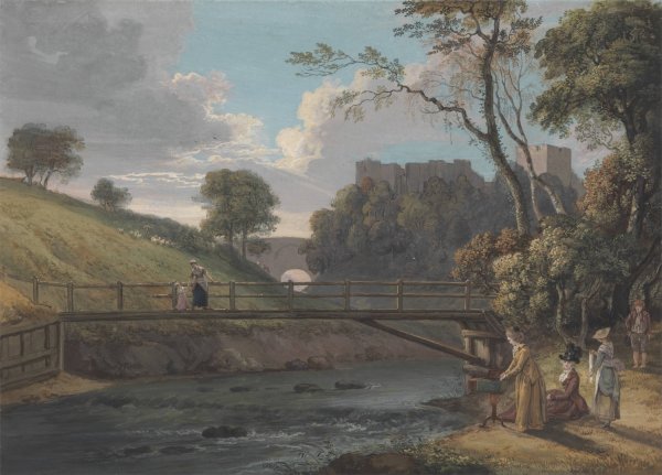 Roslin Castle, Midlothian by Paul Sandby - Hand-Painted Oil Painting Reproduction