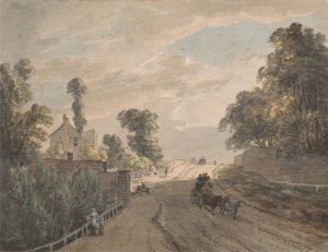 The Bayswater Turnpike by Paul Sandby Oil Painting