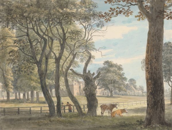 The Gunpowder Magazine, Hyde Park  by Paul Sandby - Hand-Painted Oil Painting Reproduction