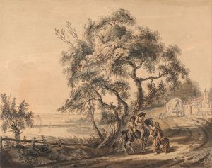 The Gypsy Fortune-Teller by Paul Sandby Oil Painting
